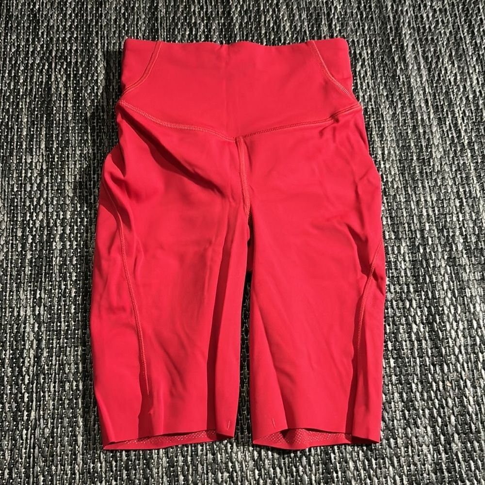 Lululemon NEW Base Pace High Rise Short 8" Dark Red Nulux Size 0